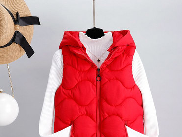 Ženski casual prsluk s džepom i kapuljačom