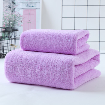 Комплект кърпи за баня от коралов руно Абсорбиращи кърпи за баня за възрастни, плътен цвят, мека, удобна за лице кърпа за душ за ръце за кърпа за баня