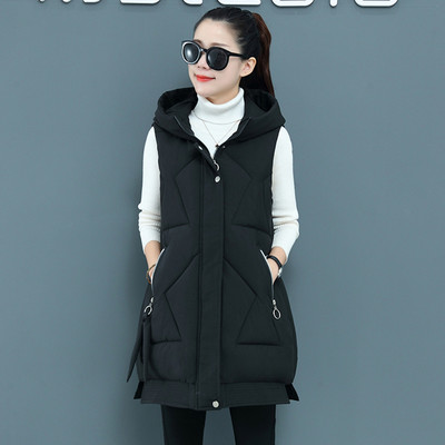 Stora rudens-žiemos liemenė su gobtuvu įvairių spalvų