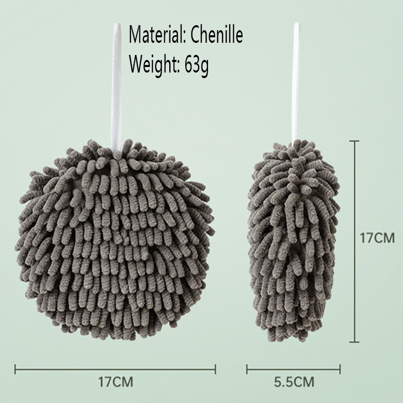 Chenille Bena Lion Rankšluosčiai Virtuvės Vonios Rankšluosčių Kamuolys Su Pakabinamomis Kilpelėmis Greitai džiūstantys Minkšti Sugeriantys Mikropluošto rankšluosčiai