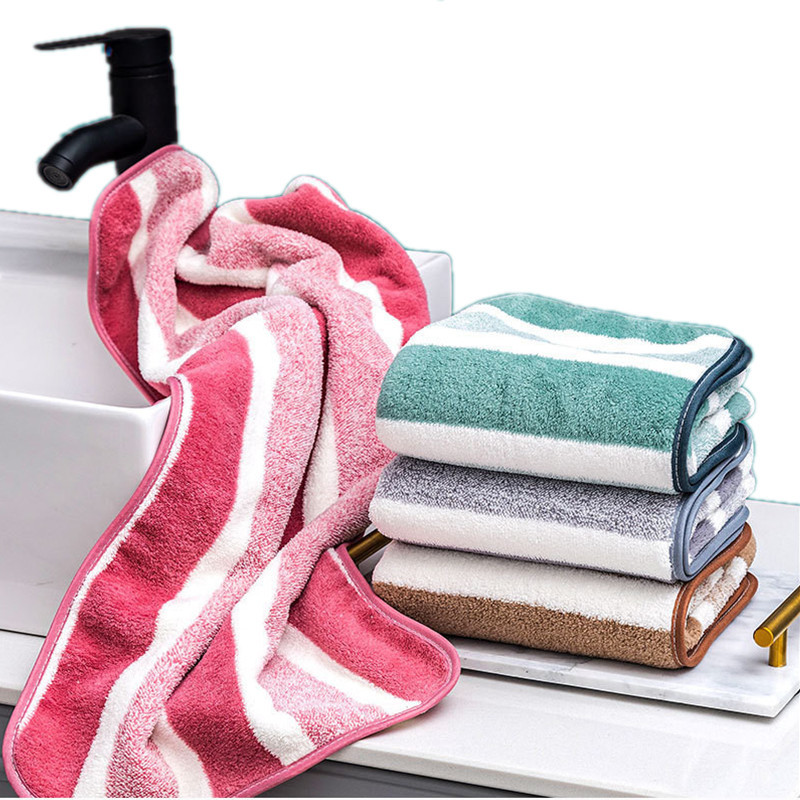 1vnt 34x75cm Coral Velvet sugerianti veido skalbimo šluostė buitinė vyrų moterų šluostė plaukams greitai džiūstanti sportinė pora