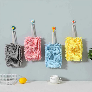 Πετσέτες χεριών Chenille Μπάλα για πετσέτες μπάνιου με κρεμαστές θηλιές Quick Dry Μαλακές απορροφητικές πετσέτες μικροϊνών για την κουζίνα