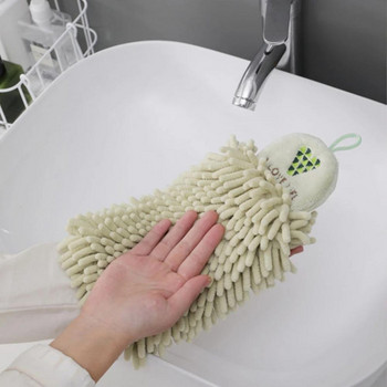Шенилни кърпи за ръце Топка за кърпи за ръце с висящи халки Бързосъхнещи меки абсорбиращи микрофибърни кърпи за кухня