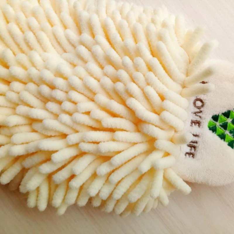 Šeniliniai rankšluosčiai Vonios rankšluosčių rutulys su pakabinamomis kilpomis Greitai džiūstantys minkšti, sugeriantys mikropluošto rankšluosčiai virtuvei