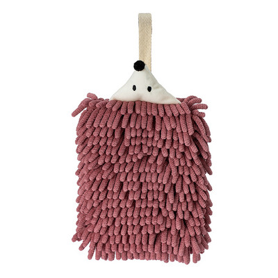 Mieli ežiuko šeniliniai rankšluosčiai su pakabinamomis kilpomis vaikams Bathrrom Rankšluosčiai greitai džiūsta, minkšti, sugeriantys mikropluošto rankšluosčiai