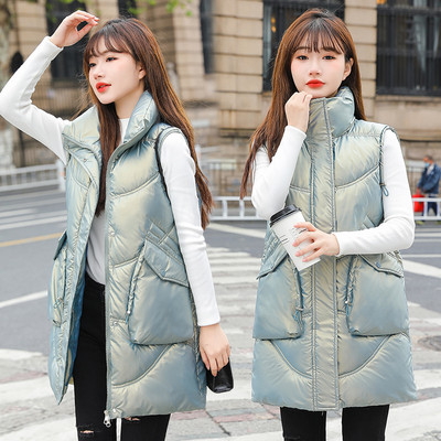 Vesta de dama model nou cu lungime medie si guler inalt