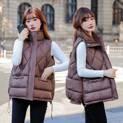 Vesta de dama model scurta cu sireturi