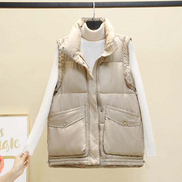 Vesta de dama cu gluga si buzunar