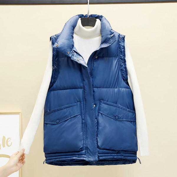 Vesta de dama cu gluga si buzunar