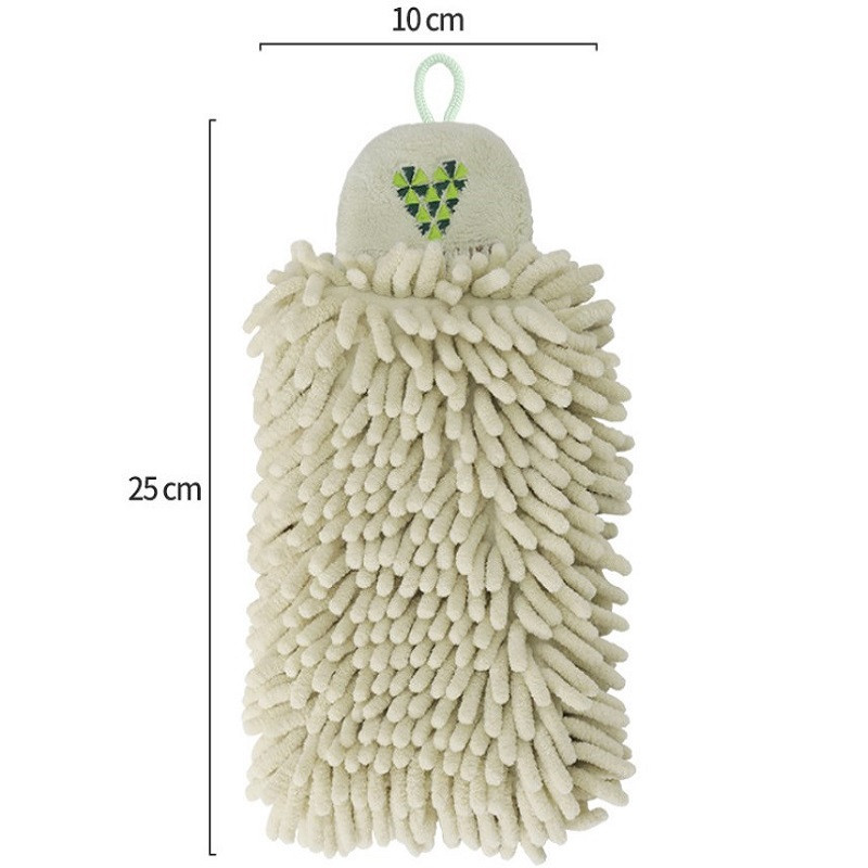 Prosoape de mână moi din chenille Acasă, lavetă super absorbantă, ecologică, cu bucle de agățat Accesorii pentru baie de bucătărie