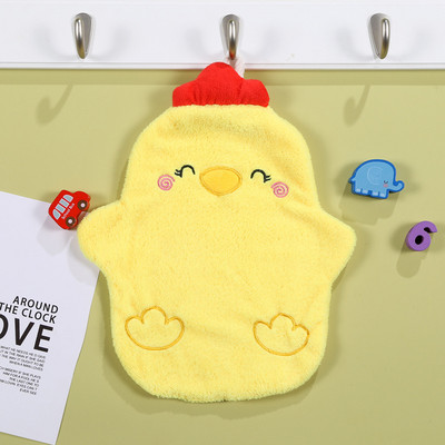 Animacinių filmų gyvūno formos rankšluostis vaikams Aukštos kokybės koralinis aksominis virtuvės vonios kambario sugeriamieji valymo rankšluosčiai indams