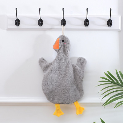 Prosop de baie proiectat șic Prosop de mână absorbant cu desene animate drăguț Prosop pentru ștergere de rață agățat Prosop moale pentru mâini pentru copii