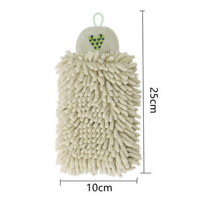 Šenilinis rankšluostis su virvele Greitai džiūstantis minkštas sugeriantis mikropluošto rankšluostis Super sugeriantis, patogus šluostyti audinys virtuvės rankšluostis