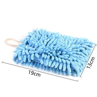 Šenilinis rankšluostis su virvele Greitai džiūstantis minkštas sugeriantis mikropluošto rankšluostis Super sugeriantis, patogus šluostyti audinys virtuvės rankšluostis