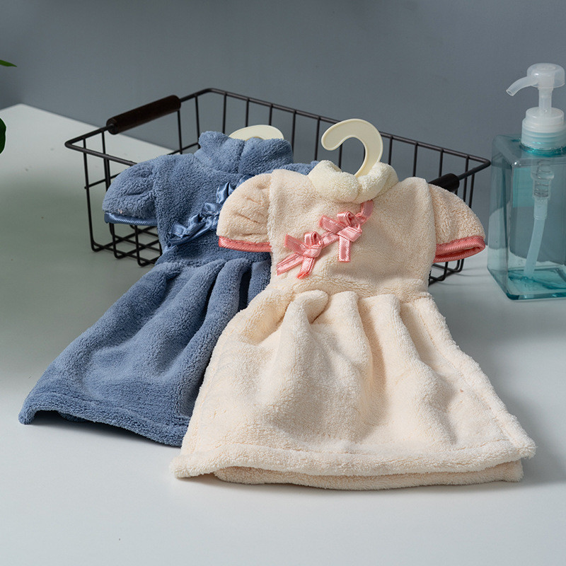 Prosop Coraline China Cheongsam Agățabil Absorbant Moale Copii Prosoape de mână Bucătărie Prosop de ștergere Curat din microfibră Atârnat Baie