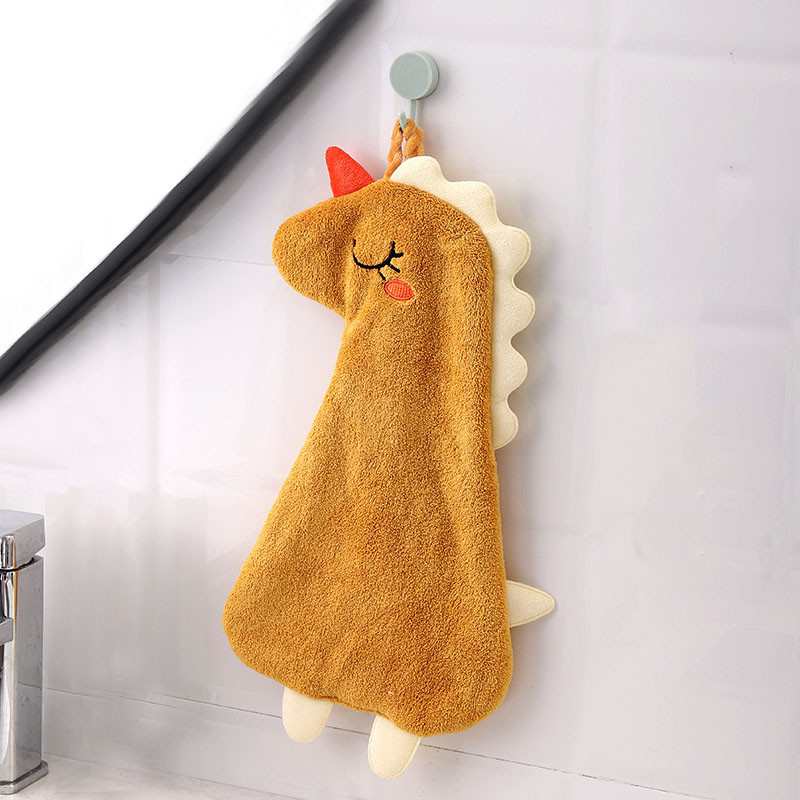 Animacinių filmų dvisluoksnis rankšluostis sutirštintas koralinis aksominis sugeriantis greitai džiūstantis odai tinkamas nosinė virtuvės vonios rankšluosčiai