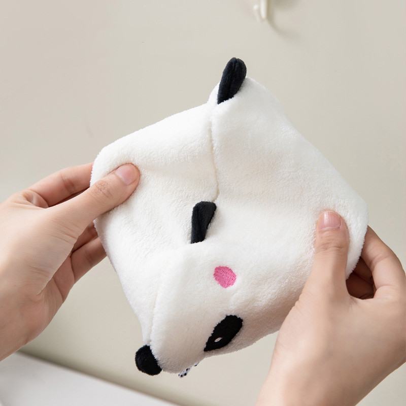 Animacinių filmų gyvūnų rankšluostis Panda Koala vaiko kilpiniai rankšluosčiai Namų sugerianti indų šluostė virtuvės vonios skudurėlis su pakabinimo kilpomis