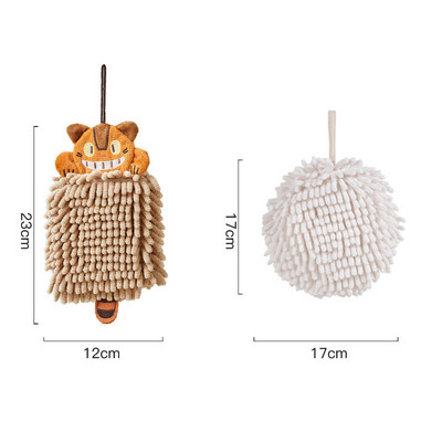 Cartoon Animal zsenília kéztörlő konyhai fürdőszobába szuper puha nedvszívó gyorsan száradó zsebkendő otthoni mikroszálas törölközők