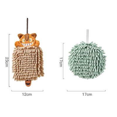 Cartoon Animal zsenília kéztörlő konyhai fürdőszobába szuper puha nedvszívó gyorsan száradó zsebkendő otthoni mikroszálas törölközők