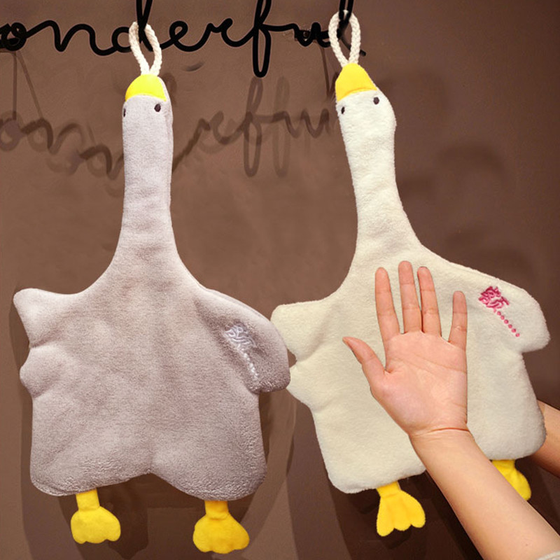 toalla de cocina Prosoape de rață de mână Bucătărie Baie Uscare rapidă Moale absorbantă Copii Uscată de mâini Prosop moale la atingere Prosop de curățare a mâinilor