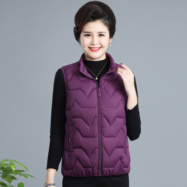 Moteriška trumpa švaraus dizaino liemenė su užtrauktuku