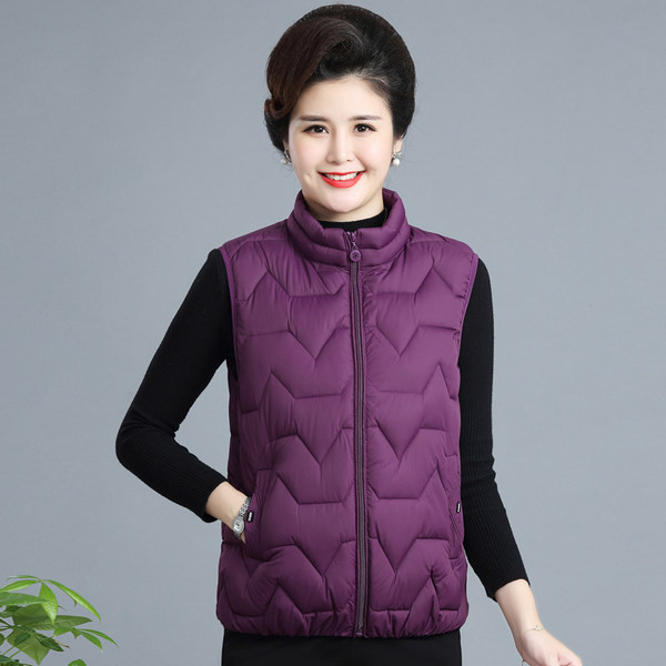 Moteriška trumpa švaraus dizaino liemenė su užtrauktuku