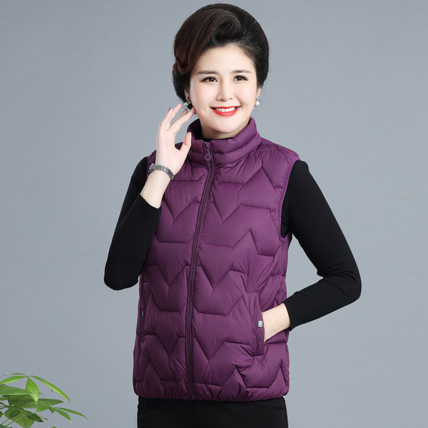 Moteriška trumpa švaraus dizaino liemenė su užtrauktuku