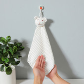 Hímzés aranyos rajzfilm maci baba kéztörlő függő fürdőlepedő gofri nedvszívó zsebkendő