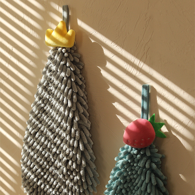 Brzosušivi ručnik za ruke Slatki oblik voća Kuhinjski kupaonski ručnik koji se može držati Upijajuće brisanje Plišani ručnici za ruke