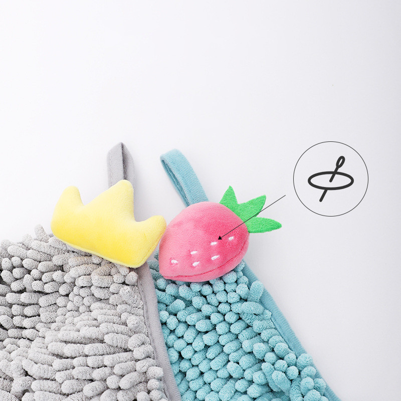 Brzosušivi ručnik za ruke Slatki oblik voća Kuhinjski kupaonski ručnik koji se može držati Upijajuće brisanje Plišani ručnici za ruke