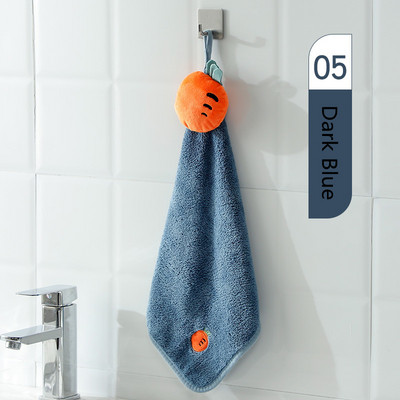 Coral Velvet Fructe drăguțe 35*52cm Prosoape moi de mână Prosoape absorbante pentru vase agățate Bucătărie Baie Ștergeți Accesorii pentru cârpă de curățare