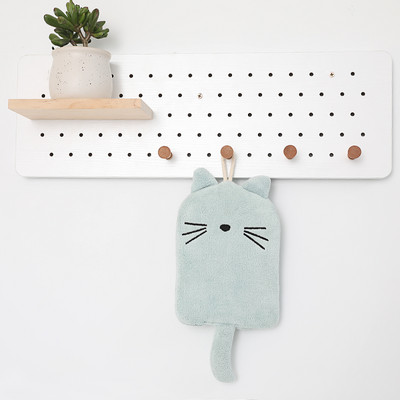 1 paket super upijajućeg visećeg ručnika s vezom za pande Kućni dekor dvostruke namjene Ručnik za ruke od koraljnog runa Kupaonski pribor