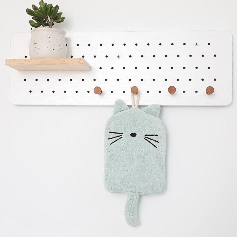 1 paket super upijajućeg visećeg ručnika s vezom za pande Kućni dekor dvostruke namjene Ručnik za ruke od koraljnog runa Kupaonski pribor