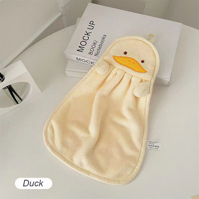 Įvairūs sugeriantys rankšluosčiai Mielas siuvinėtas pakabinamas rankšluostis, odai nekenksmingas minkštas koralinis aksominis rankšluostis kūdikiui virtuvės vonios kambarys