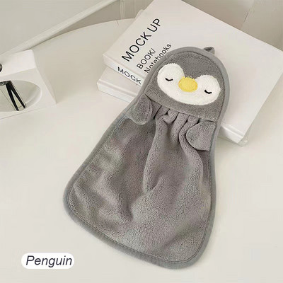 Įvairūs sugeriantys rankšluosčiai Mielas siuvinėtas pakabinamas rankšluostis, odai nekenksmingas minkštas koralinis aksominis rankšluostis kūdikiui virtuvės vonios kambarys