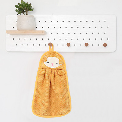 Įvairūs sugeriantys rankšluosčiai Mielas siuvinėtas pakabinamas rankšluostis, odai nekenksmingas minkštas koralinis aksominis rankšluostis kūdikiui virtuvės vonios kambarys