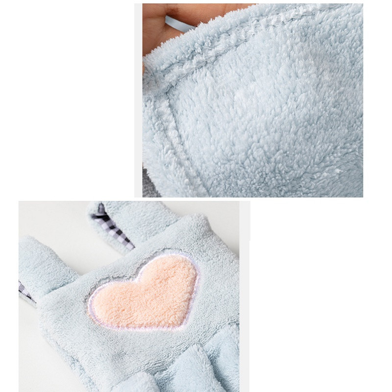 Prosop de mână cu uscare rapidă Rochie minunată țesătură din microfibră super absorbantă, catifea coral, baie, umeraș de bucătărie, prosoape pentru copii