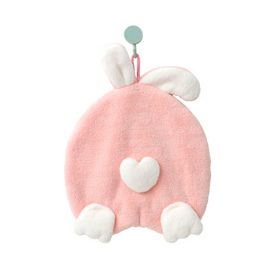 Mieli triušio vaikų rankšluosčiai Kabantys sugeriantis rankšluostis Minkšta greitai išdžiūsta vonios indų šluostė su virvele Virtuvės valymo šluostė