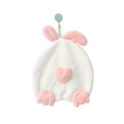 Mieli triušio vaikų rankšluosčiai Kabantys sugeriantis rankšluostis Minkšta greitai išdžiūsta vonios indų šluostė su virvele Virtuvės valymo šluostė