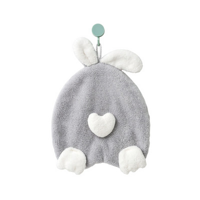 Mieli triušio vaikų rankšluosčiai Kabantys sugeriantis rankšluostis Minkšta greitai išdžiūsta vonios indų šluostė su virvele Virtuvės valymo šluostė