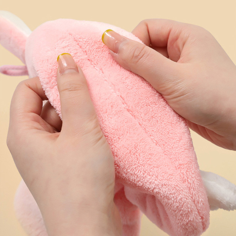 Mieli triušio vaikų rankšluosčiai Kabantys sugeriantis rankšluostis Minkšta greitai išdžiūsta vonios indų šluostė su virvele Virtuvės valymo šluostė