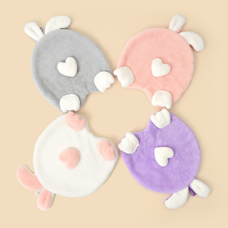 Mieli triušio vaikų rankšluosčiai Kabantys sugeriantis rankšluostis Minkšta greitai išdžiūsta vonios indų šluostė su virvele Virtuvės valymo šluostė