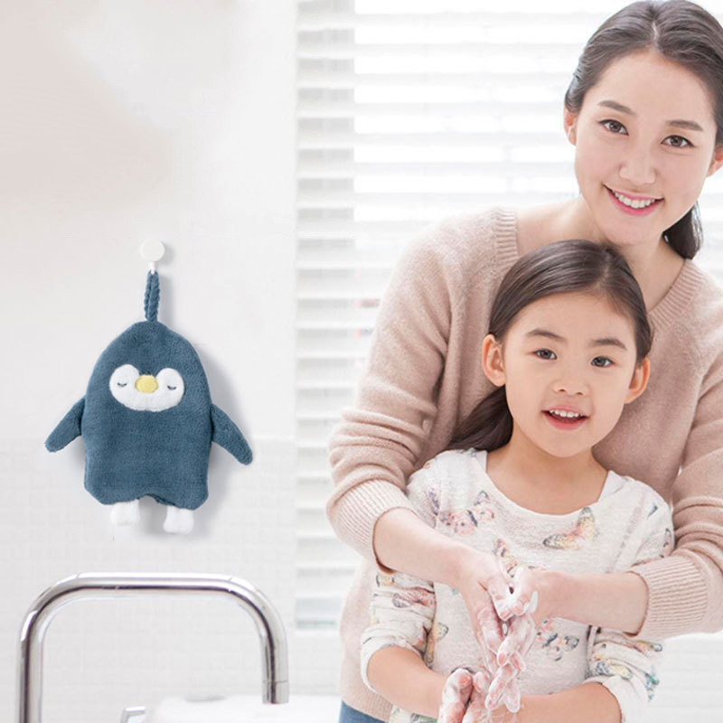 Prosoape drăguțe pentru mâini cu animale Prosop uscat pentru mâini Copii Copii Prosop din microfibră pentru bucătărie, baie, toaletă, prosoape agățate cu uscare rapidă