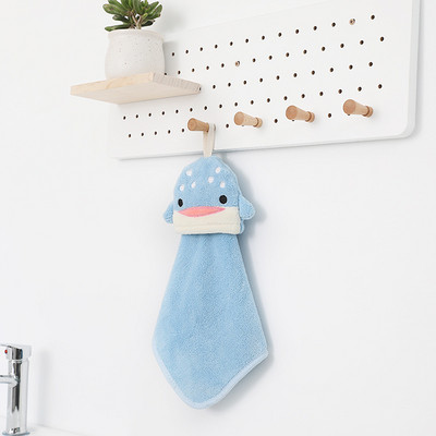 Animacinis filmas pingvinas gyvūnas mielas sugeriantis koralinis aksominis rankšluostis virtuvės vonios rankšluostis vaikams pakabinamas rankšluostis Bt21