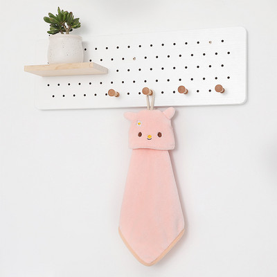 Animacinis filmas pingvinas gyvūnas mielas sugeriantis koralinis aksominis rankšluostis virtuvės vonios rankšluostis vaikams pakabinamas rankšluostis Bt21