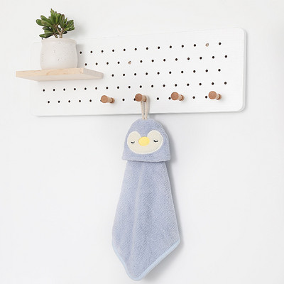 Animacinis filmas pingvinas gyvūnas mielas sugeriantis koralinis aksominis rankšluostis virtuvės vonios rankšluostis vaikams pakabinamas rankšluostis Bt21