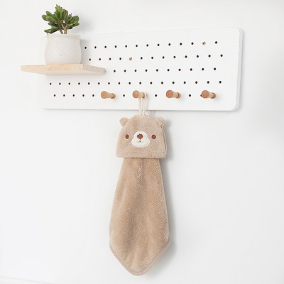 Animacinis filmas pingvinas gyvūnas mielas sugeriantis koralinis aksominis rankšluostis virtuvės vonios rankšluostis vaikams pakabinamas rankšluostis Bt21