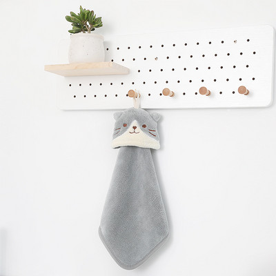 Animacinis filmas pingvinas gyvūnas mielas sugeriantis koralinis aksominis rankšluostis virtuvės vonios rankšluostis vaikams pakabinamas rankšluostis Bt21