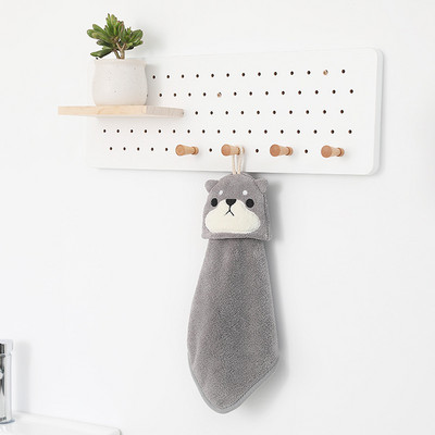 Animacinis filmas pingvinas gyvūnas mielas sugeriantis koralinis aksominis rankšluostis virtuvės vonios rankšluostis vaikams pakabinamas rankšluostis Bt21