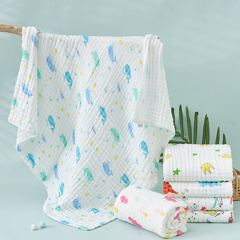 6 sluoksnių suvystoma antklodė kūdikių antklodės naujagimių ekologiškos patalynės užvalkalas antklodė balta vienspalvė kūdikio vonios rankšluostis